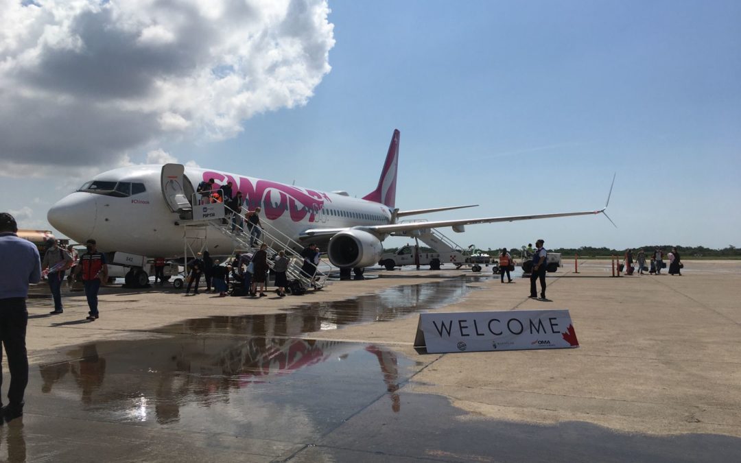 Llega vuelo de Edmonton Canadá a Mazatlán