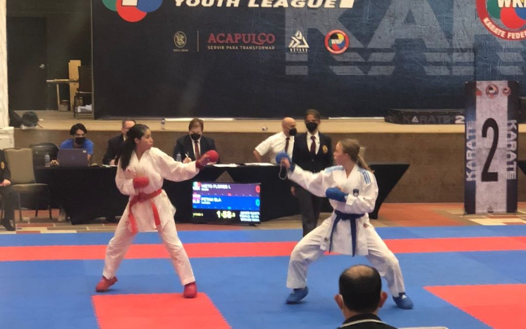 La mazatleca Idalia Nieto logra el quinto lugar en la Liga Mundial Juvenil de Karate