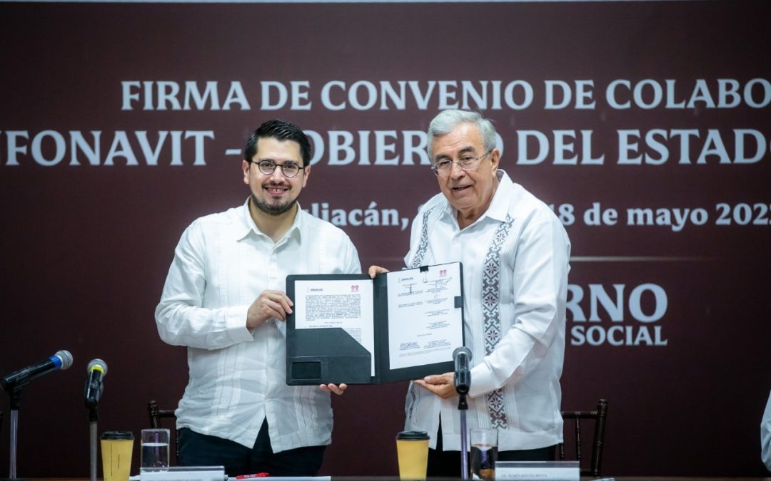 Rocha firma convenio de colaboración con Infonavit