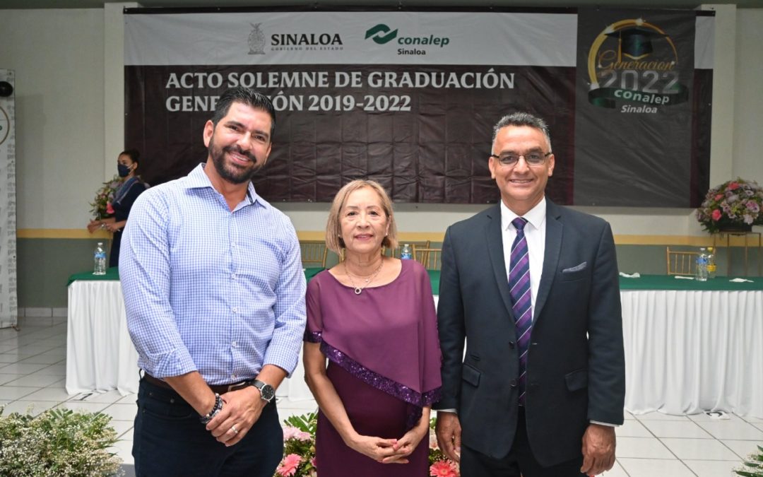 Diputado Juan Carlos Patrón apadrina a la Generación saliente 2019 – 2022 de Conalep Plantel Mazatlán II