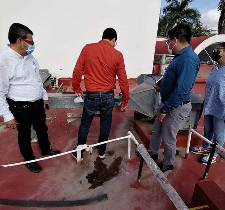 Reparan daños ocasionados por lluvias en el Hospital General de Guasave