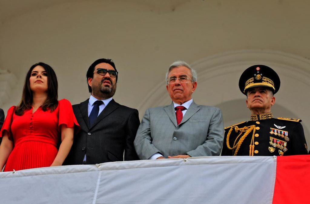 Rocha presenció el Desfile de la Independencia