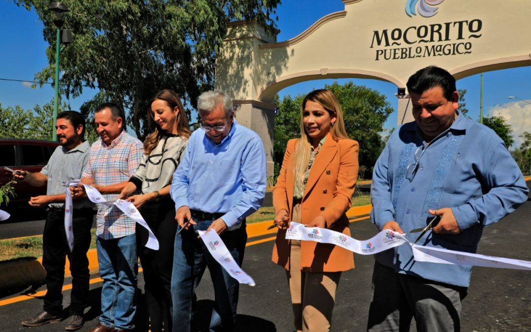 Inaugura Rocha nuevo acceso al Pueblo Mágico de Mocorito