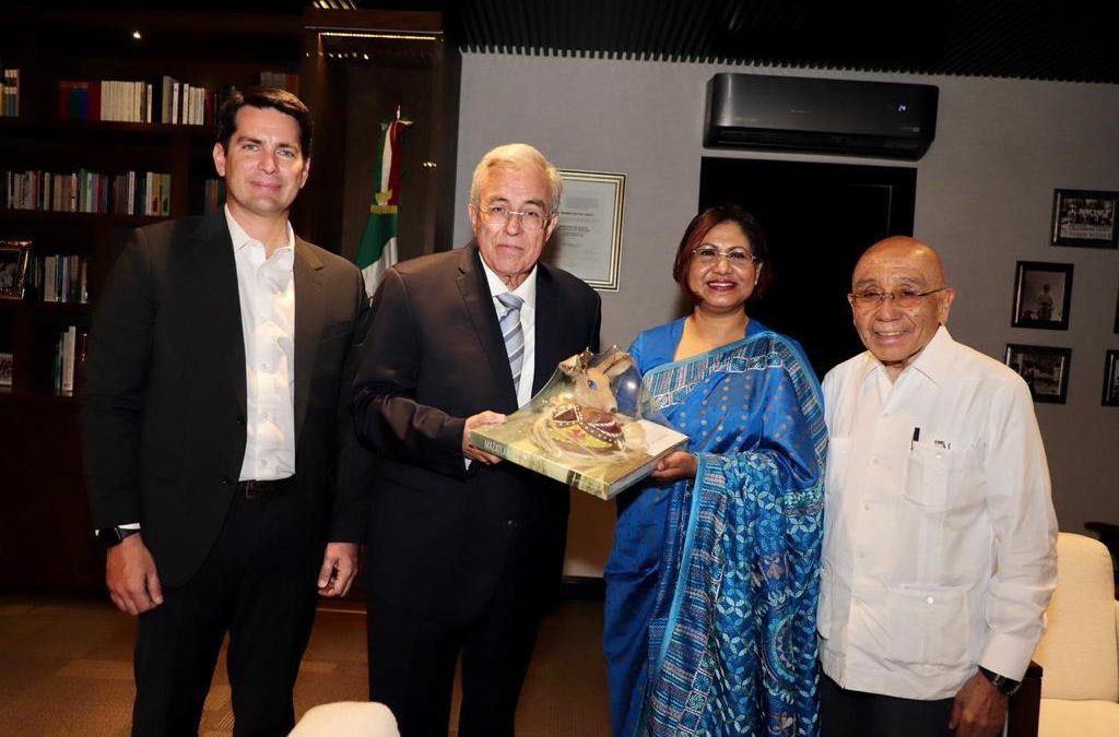 Gobernador Rocha revisa oportunidades comerciales con la Embajadora de la República Popular de Bangladesh