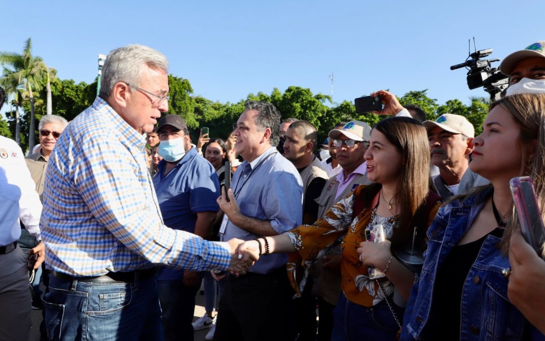 Secretaría de Salud participa en el Banderazo de salida del operativo del Sistema Estatal de Protección Civil por Huracán Orlene