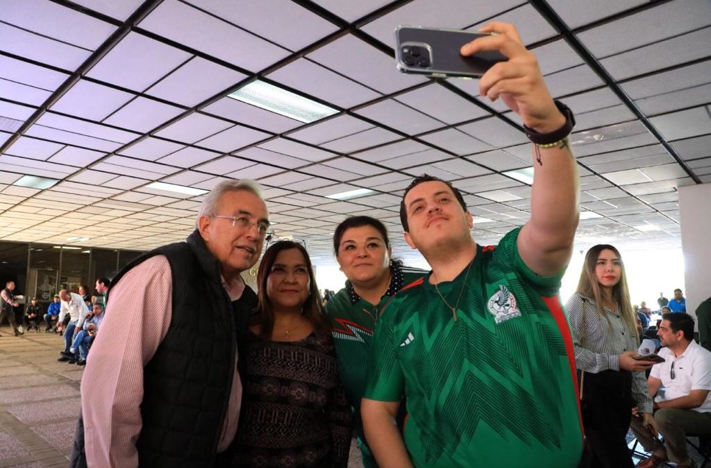 Rocha presenció el debut de México en el Mundial de Qatar