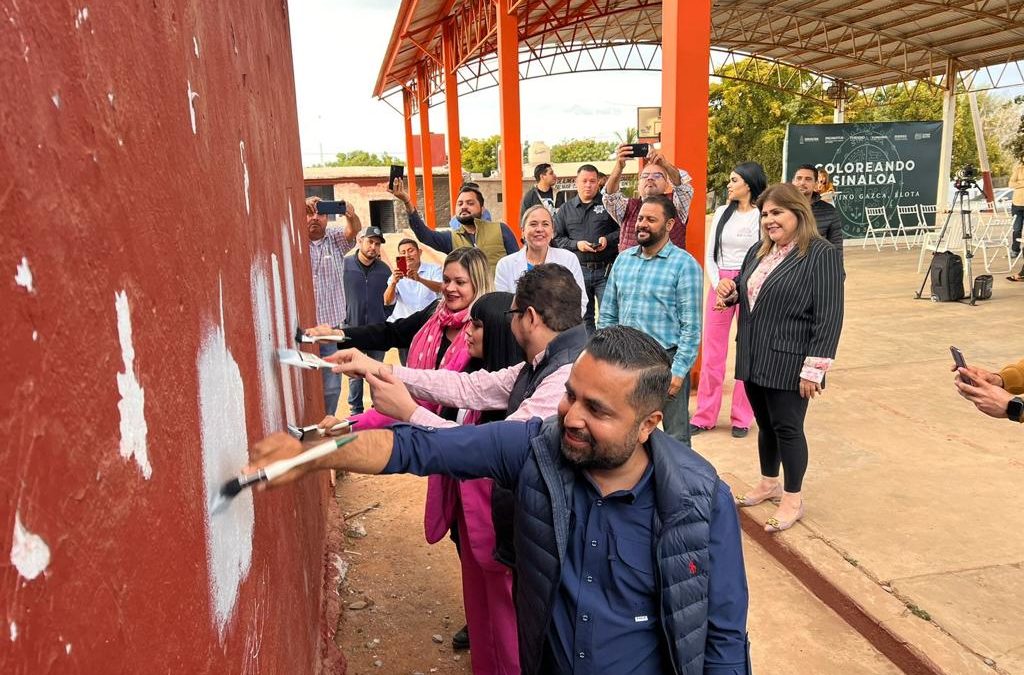 Inicia con éxito el programa Coloreando Sinaloa en Celestino Gazca, Elota