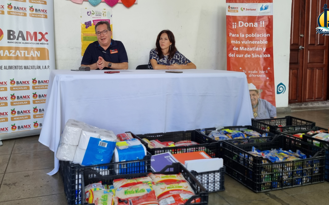 Más de 380 kilos en donaciones reciben Banco de Alimentos y Orfanatorio Mazatlán 