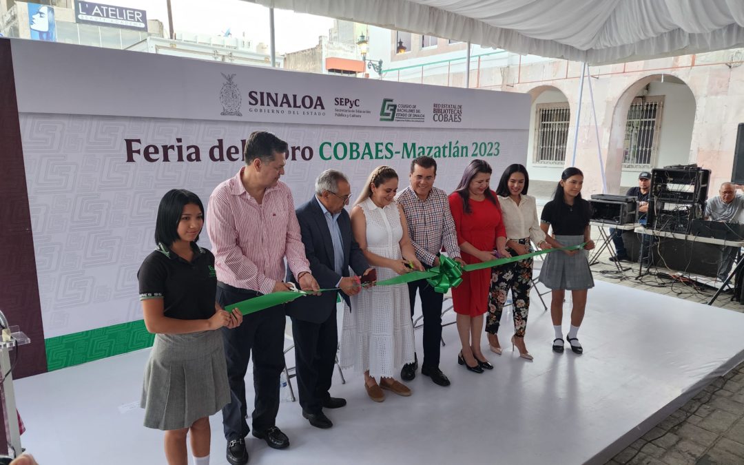 Inauguran la primera edición de la Feria del Libro Cobaes Mazatlán