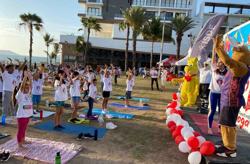 Isde e Imdem festejan con yoga el Día del Niño en el Parque Ciudades Hermanas