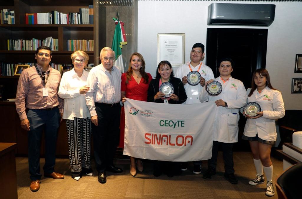 Rocha recibió a alumnos del CECyTE ganadores del Encuentro Nacional de Ciencias