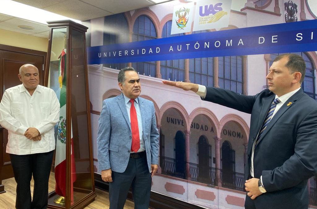 Rector  toma protesta a Robespierre Lizárraga como nuevo Secretario General de la UAS; Yamir Valdez será encargado de la Dirección de Asuntos Jurídicos