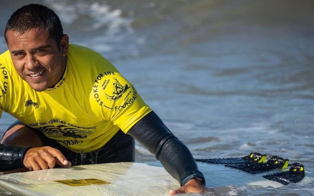 El mazatleco Martín Díaz obtiene medalla de bronce en el Tour Mundial de Surf Adaptado