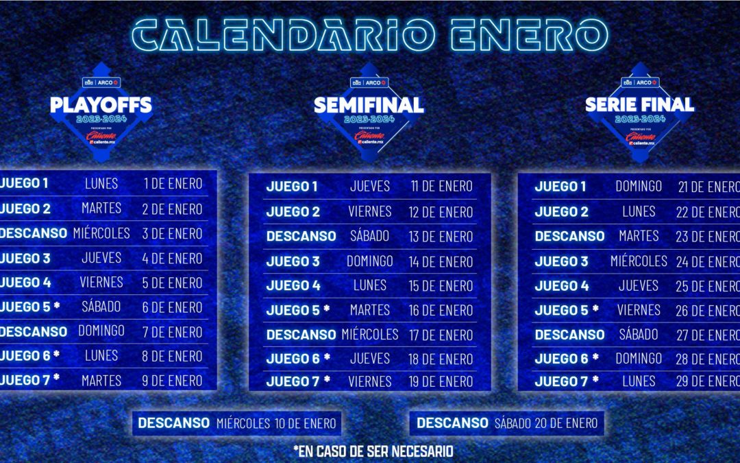 Anuncian el calendario oficial de los Play Offs de la LMP