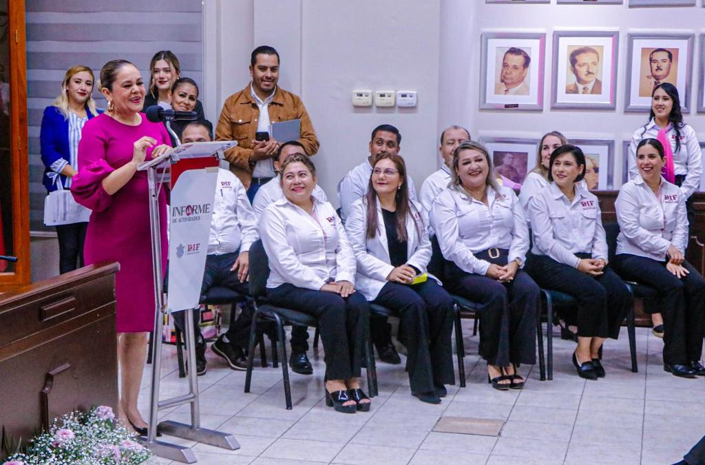 Rinde presidenta de Sistema DIF Mazatlán Informe de Actividades 2022-2023