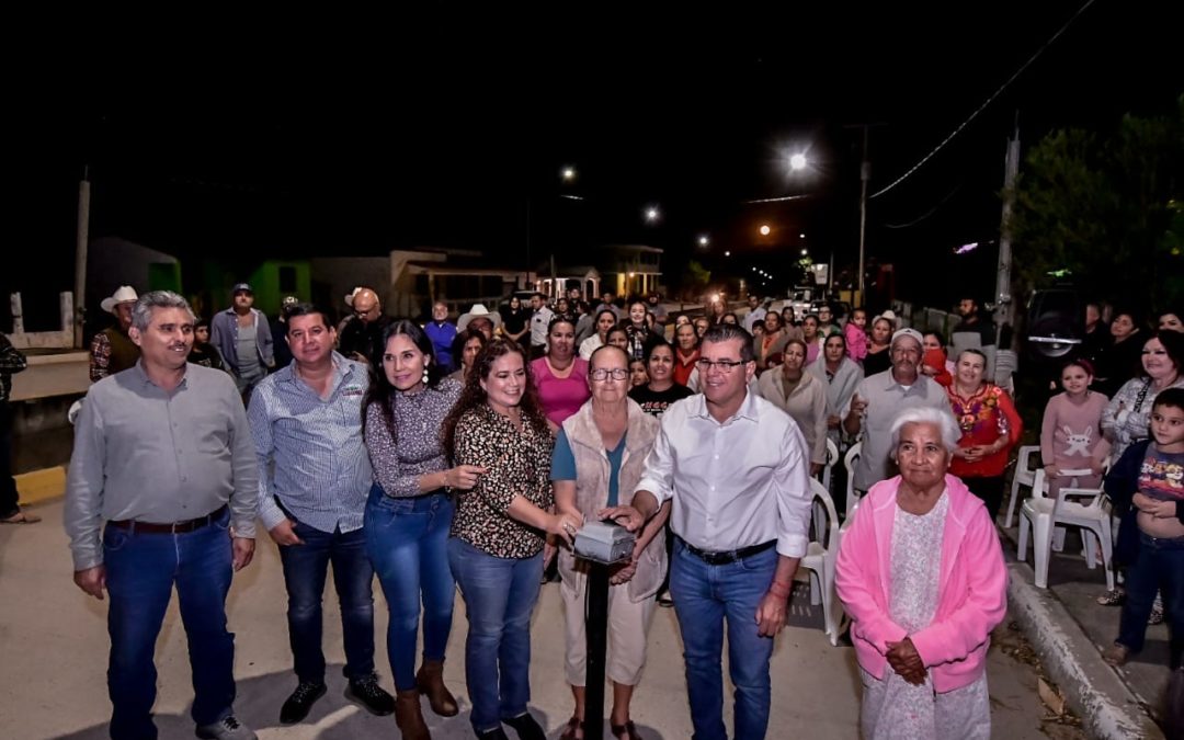 Gracias al Programa de alumbrado del Gobierno de Mazatlán se ilumina la comunidad de San Marcos