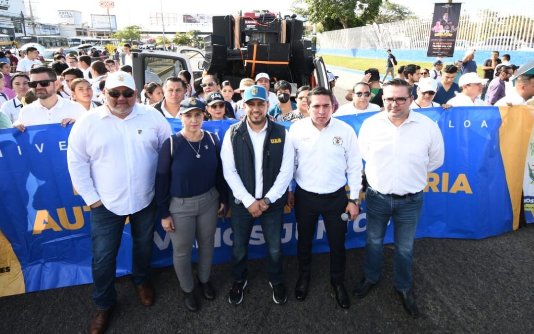 La UAS se manifiesta en lucha por la defensa de la autonomía