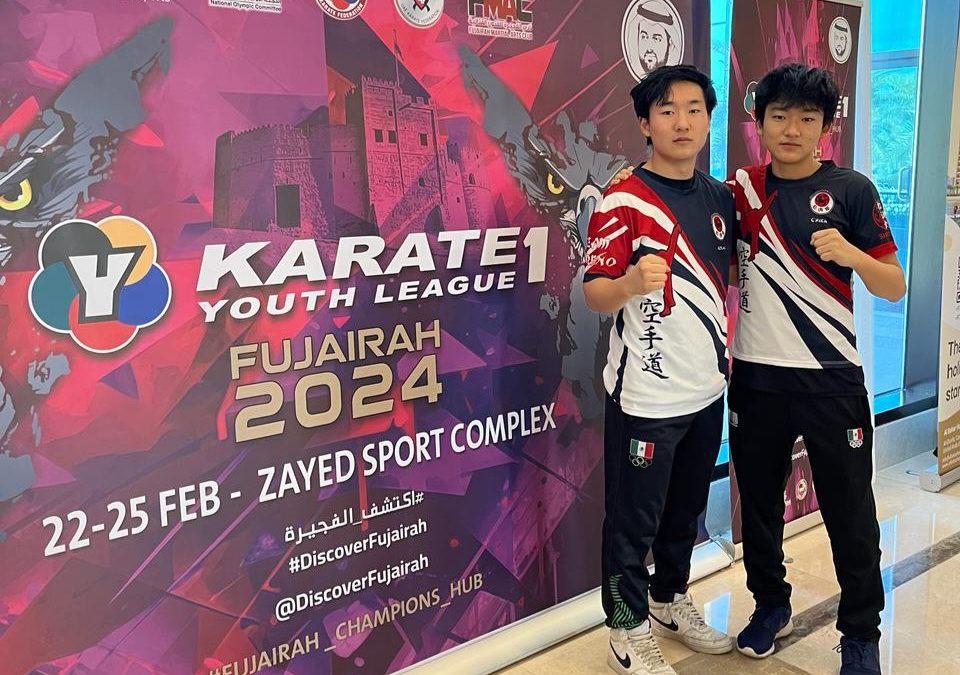 Los mazatlecos Kaito y Hayato Yoshii competirán en la Liga Mundial Juvenil de Karate