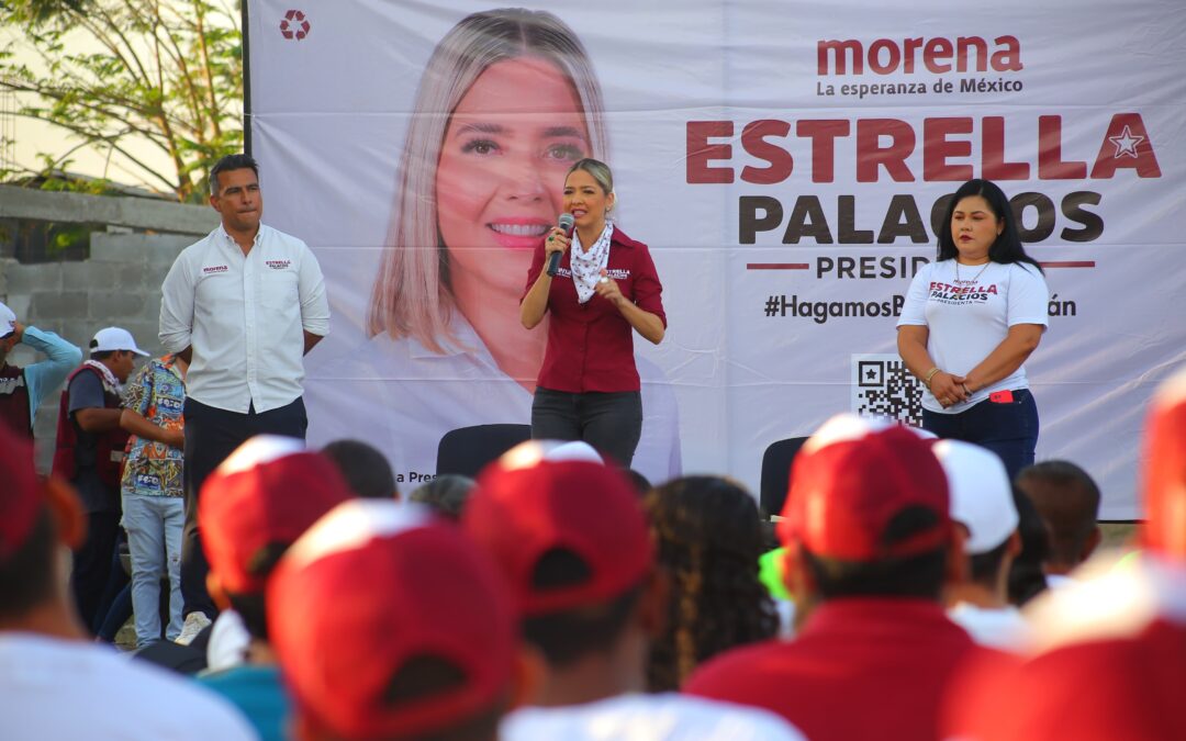 Le dejan tarea los vecinos de la Genaro Estrada a la Candidata del Pueblo, Estrella Palacios