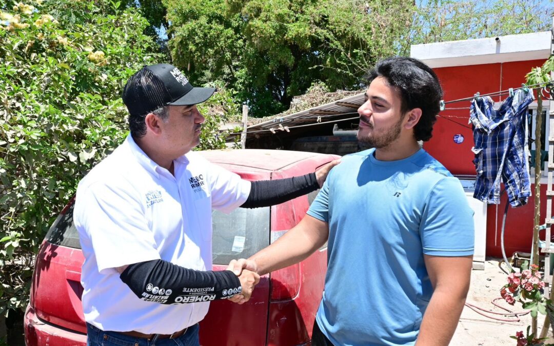 Memo Romero hace grandes compromisos durante su quinta semana de campaña