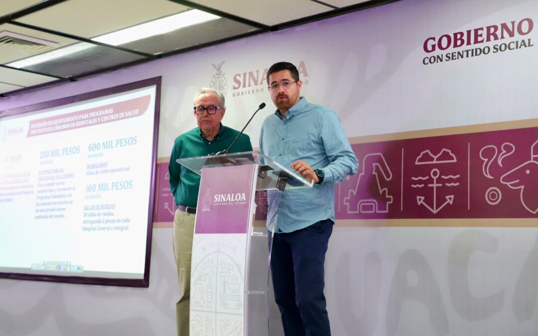 Destaca Gobernador inversión en equipamiento para programas preventivos e insumos en hospitales y centros de salud de Sinaloa