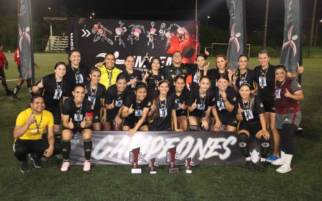 ¡La Liga Femenil de Fútbol Imdem, ya tiene campeonas!