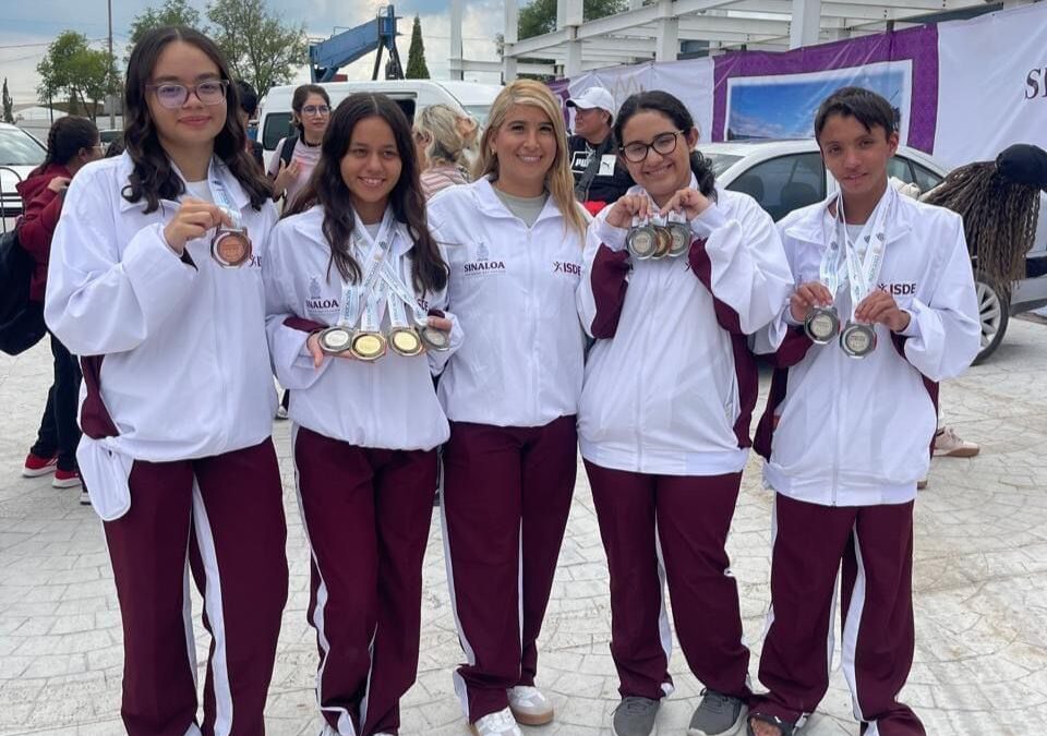 Suma Sinaloa ocho medallas más en los Paranacionales Conade, en la disciplina de para natación