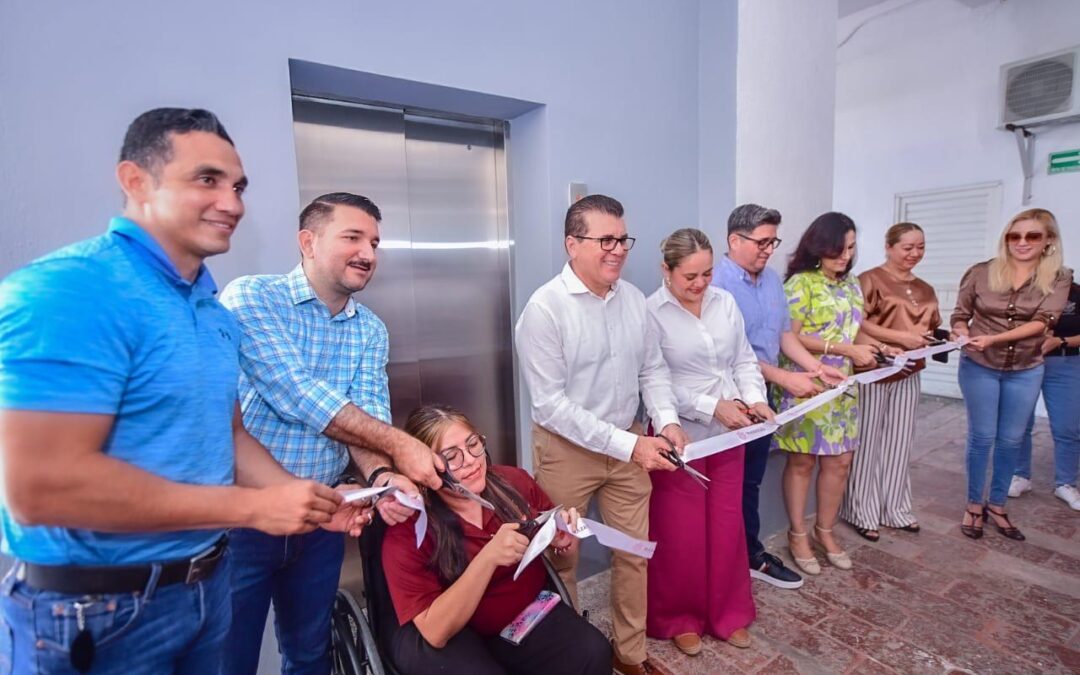 Nuevo elevador mejora la accesibilidad al Palacio Municipal de Mazatlán