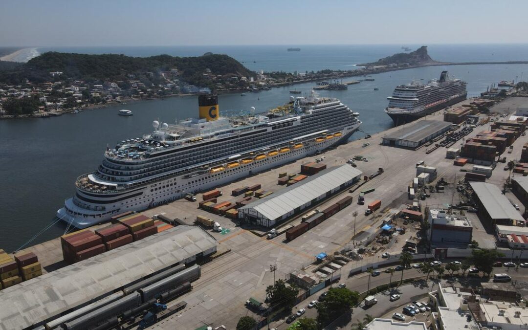 Recibe Mazatlán a los cruceros Carnival Firenze y Konigsdam con más de 6 mil pasajeros