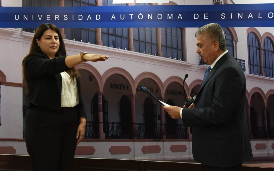 Armida Llamas Estrada rinde protesta como nueva Secretaria General de la UAS