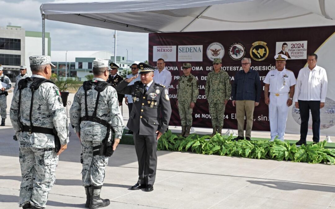 Rinde protesta Jorge Enrique Martínez Medina, como Coordinador Estatal de la Guardia Nacional en Sinaloa