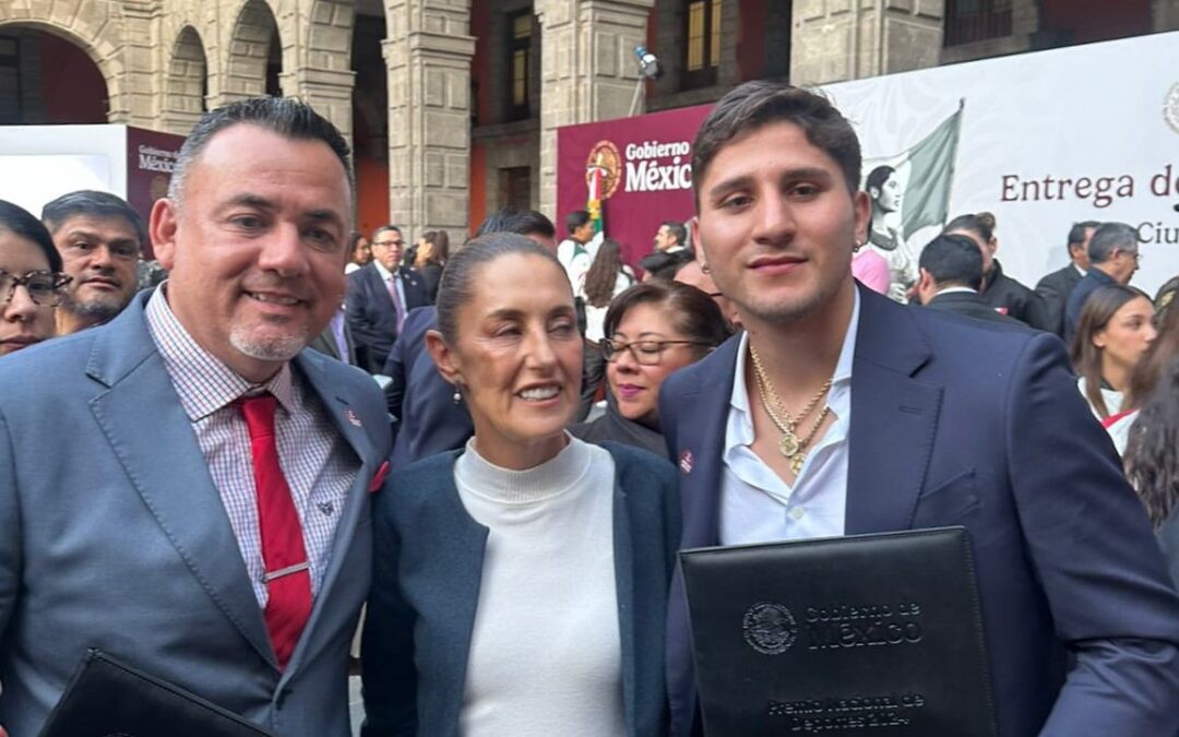 ¡Orgullosamente Águilas UAS! Radamés Hernández y Marco Verde recibieron el Premio Nacional del Deporte 2024 en Palacio Nacional