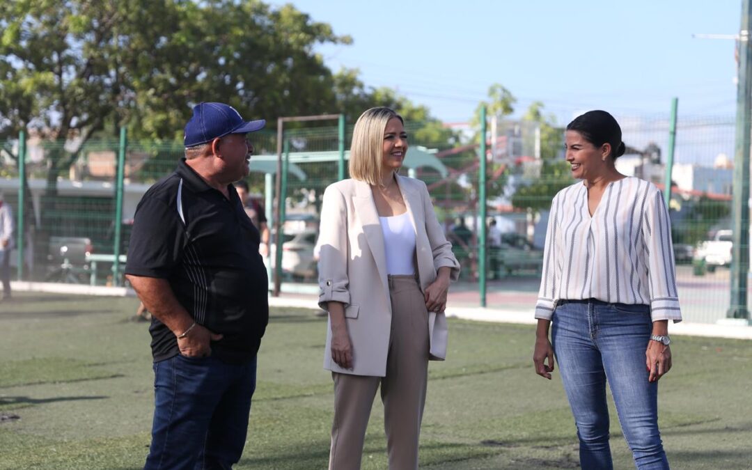 Arranca Estrella Palacios obras deportivas en Casa Hogar