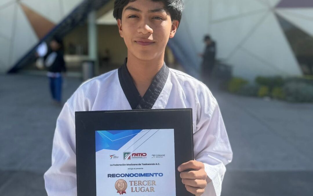 Conquista mazatleco, Nery Frías, la medalla de bronce en el Grand Slam México de Taekwondo