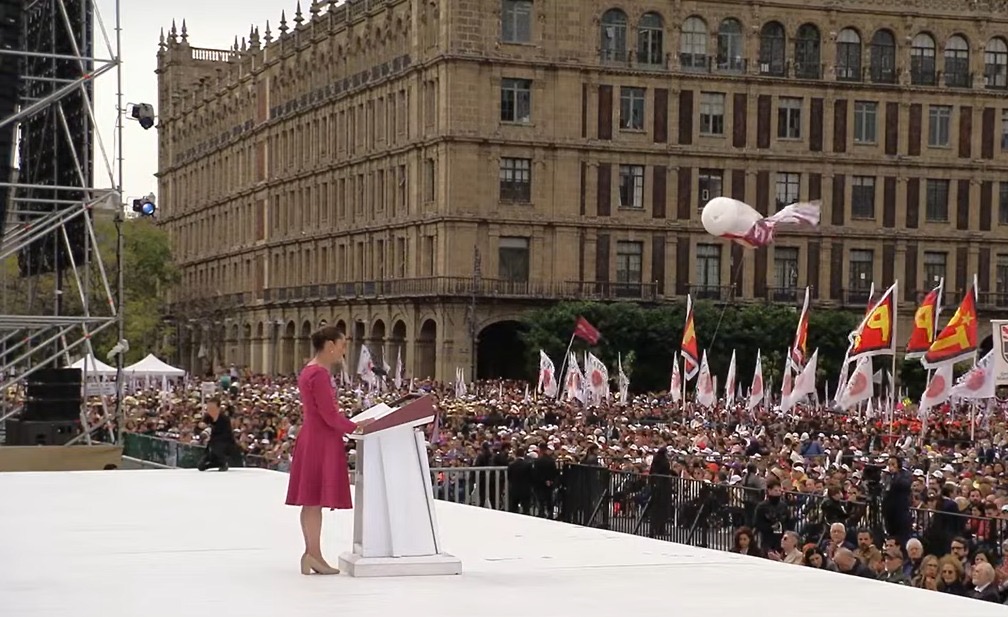 Rocha Moya Presente en el informe de la Presidenta Claudia Sheinbaum #100diasPresidenta#