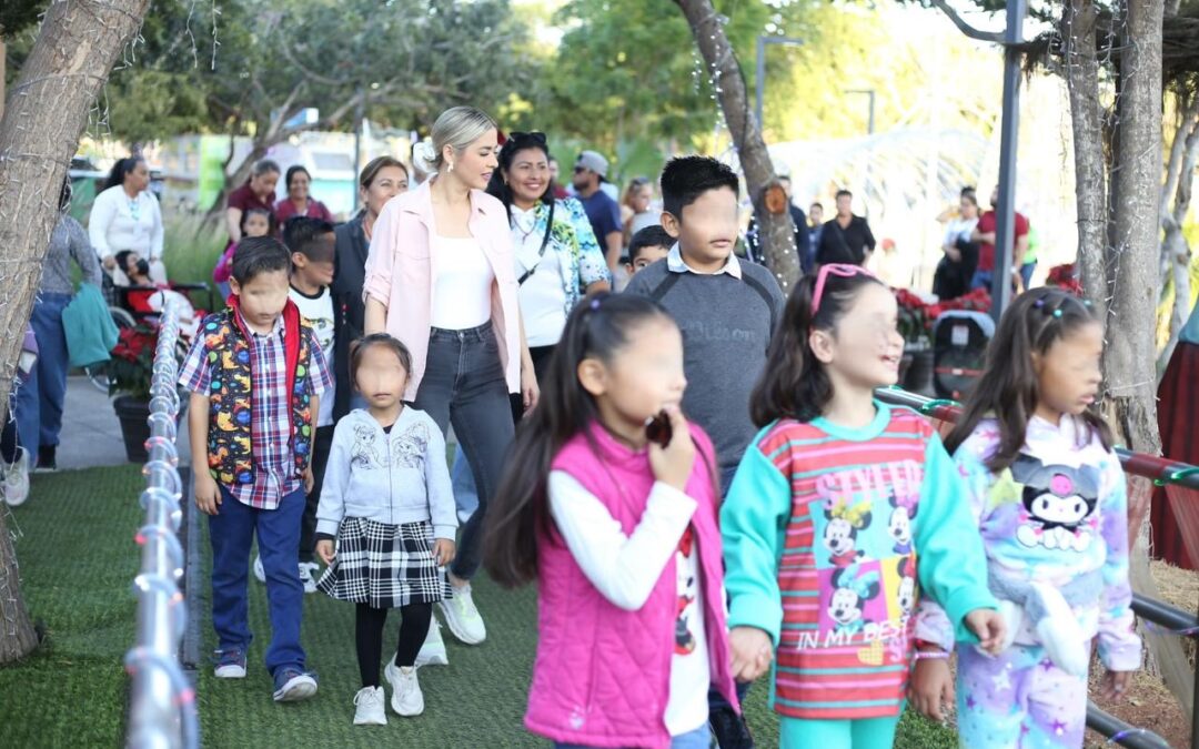 Despiden el 2024 niñas y niños de Mi Ángel de la Guarda y adolescentes de CASAM, con la compañía de la Presidenta Estrella Palacios