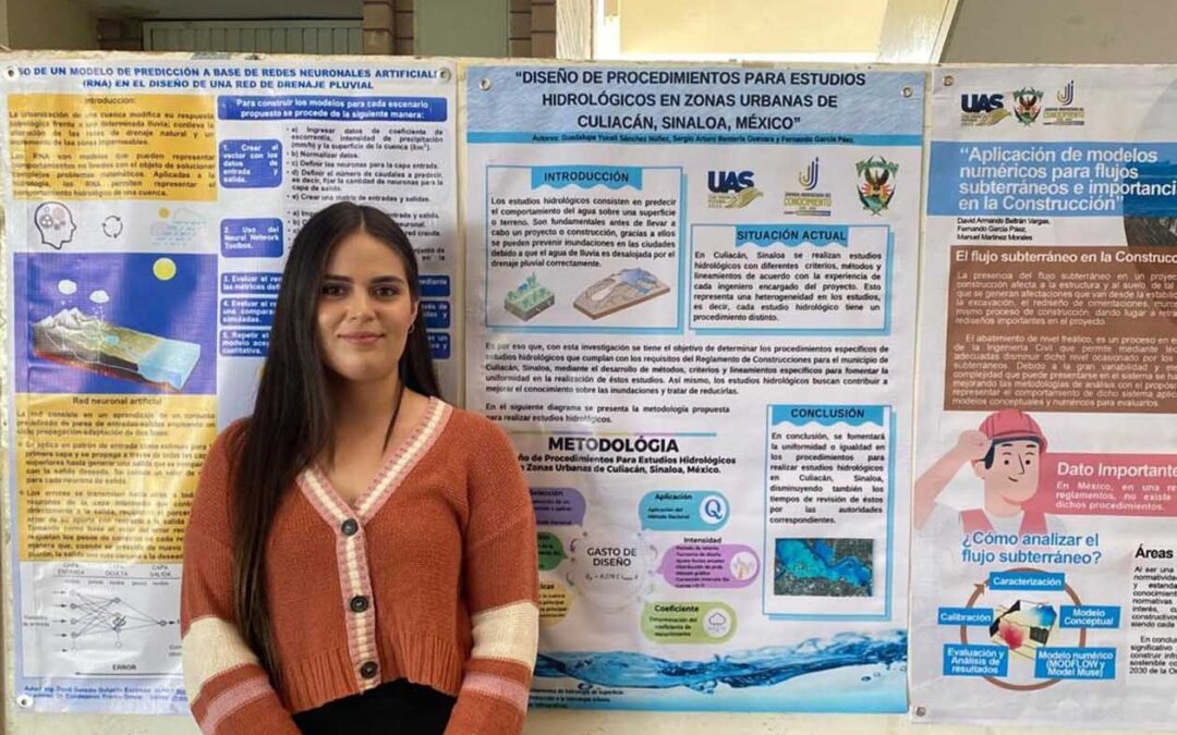 Egresada de Maestría de la UAS realiza proyecto para proponer soluciones que mitiguen las afectaciones por las lluvias en zonas urbanas de Culiacán