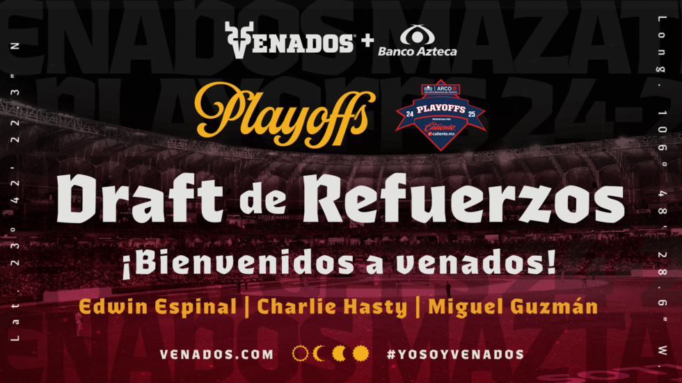 El relevista Charlie Hasty y el infielder Miguel Guzmán son tomados por Venados de Mazatlán